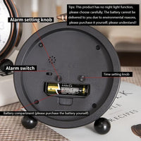 1pc 5-inch Clear Digital Alarm Clock | Retro and Simple Design, Silent Timekeeping, Wall-Mounted with Top Hook, AA Battery Powered, Ideal for Bedside, Students, Elderly, Living Room, Bedroom, Bedside Table, Home Decoration, B - Buy online at  Vibe In Cart.