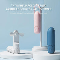 Compact And Portable Mini Fan That Folds, Featuring a High-Capacity, Extended Usage Time, Powerful Airflow, And Multifunctional Capabilities Including an Emergency Power Bank And Flashlight. Ideal for Outdoor Activities, Camp - Buy online at  Vibe In Cart.