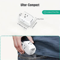 7 In 1 Multi Plug Outlet Extender With 3 USB Ports (1 USB-C) & 4 AC Outlets, 15A/1875W For Home, Office, Dorm & Travel - Ideal For Charging Multiple Devices - Buy online at  Vibe In Cart.