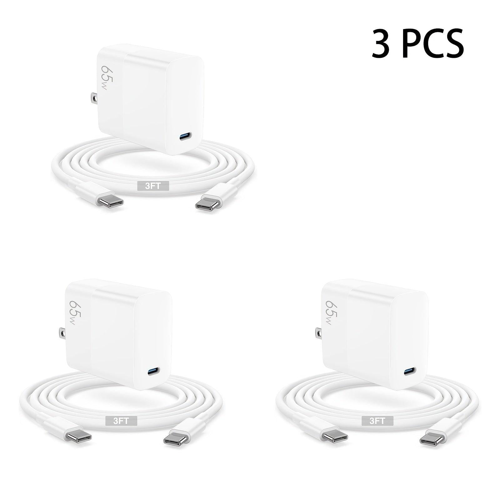 45W/65W USB C Charger, Foldable Fast Wall Charger Block With 3.3FT 100W USB C Cable For MacBook Pro/Air, for iphone 16/16 Pro/16 Pro Max/ for iphone 15/15 Pro/15 Pro Max/14/14 Pro/14 Pro Max, IPad, Galaxy, Pixel, AirPods, & M - Buy online at  Vibe In Cart.