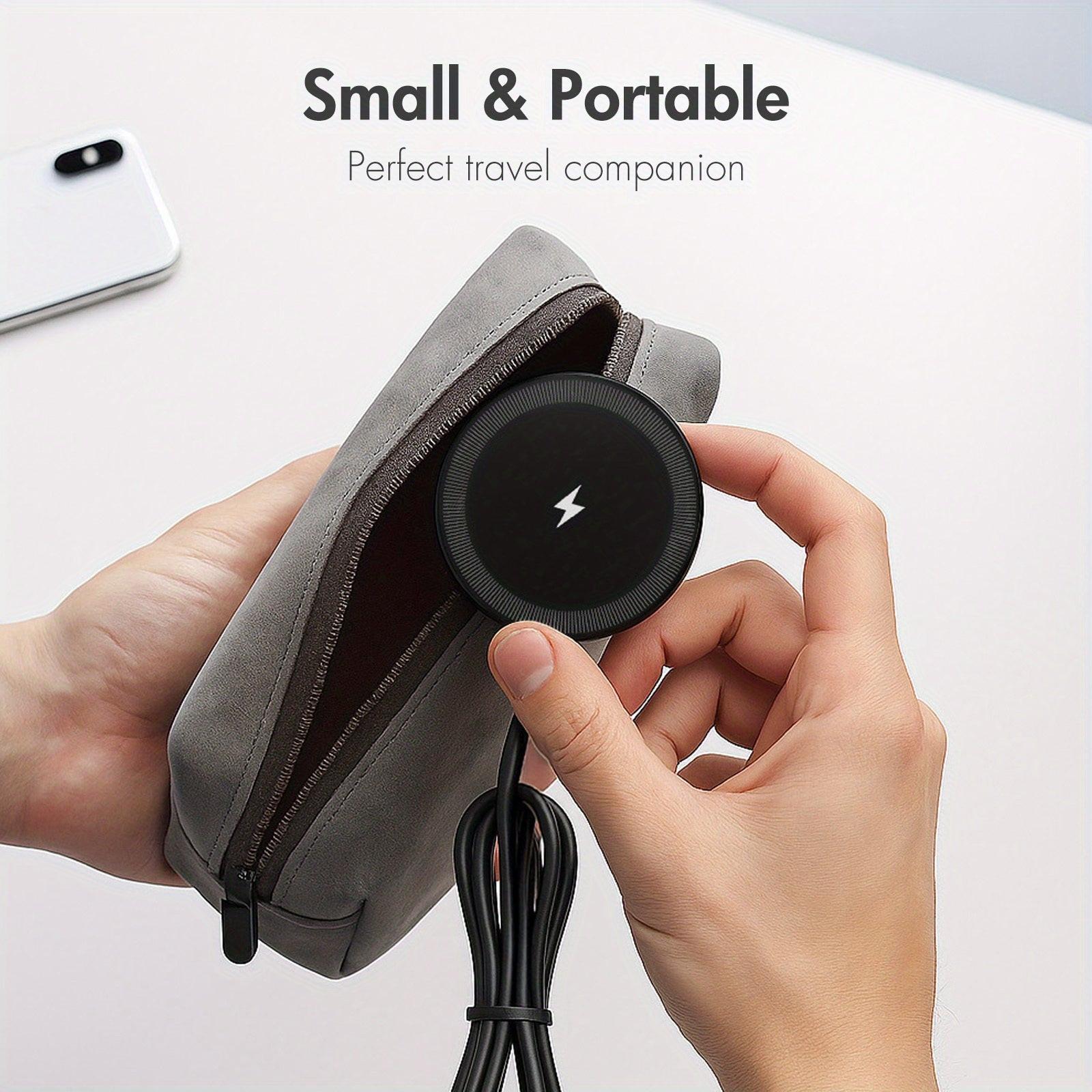 15W Max Fast Charging Magnetic Wireless Charger, Portable Travel Charging Pad With USB-C, Compatible For IPhone 17/17 Air/16/15/14/13/12/11/X/Pro Max/Pro/Plus, For Airpods 4 3 2 Pro Series And Multiple Devices - Buy online at  Vibe In Cart.
