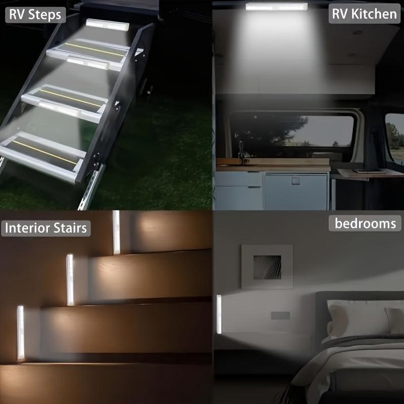 6 Motion Sensor Lights, Size 3.94 Inches/7.87 Inches/11.81 Inches, Intelligent Motion Sensor Cabinet Lights, LED Indoor Lighting with USB Rechargeable Magnetic Night Lights, Detachable Cabinet Lights, Suitable for Offices, Be - Buy online at  Vibe In Cart.