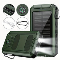 Portable Solar Power Bank 39800 mAh Dual USB Ports