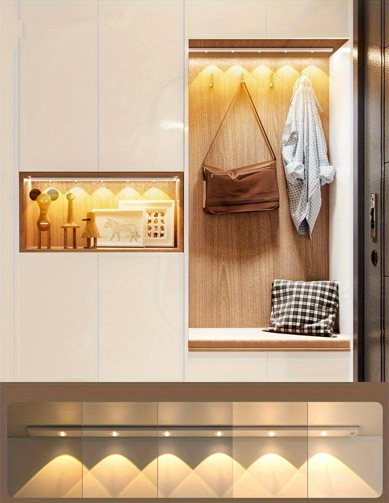 Human Body Sensing Light, Motion Sensor Light, Strip Light, Night Light, USB Rechargeable, Dimmable, Three-Color LED Light, Magnetic, Wireless, Suitable for Kitchen, Wardrobe, Cabinet, Shoe Cabinet, Bedroom, And Cat Eye Small - Buy online at  Vibe In Cart.