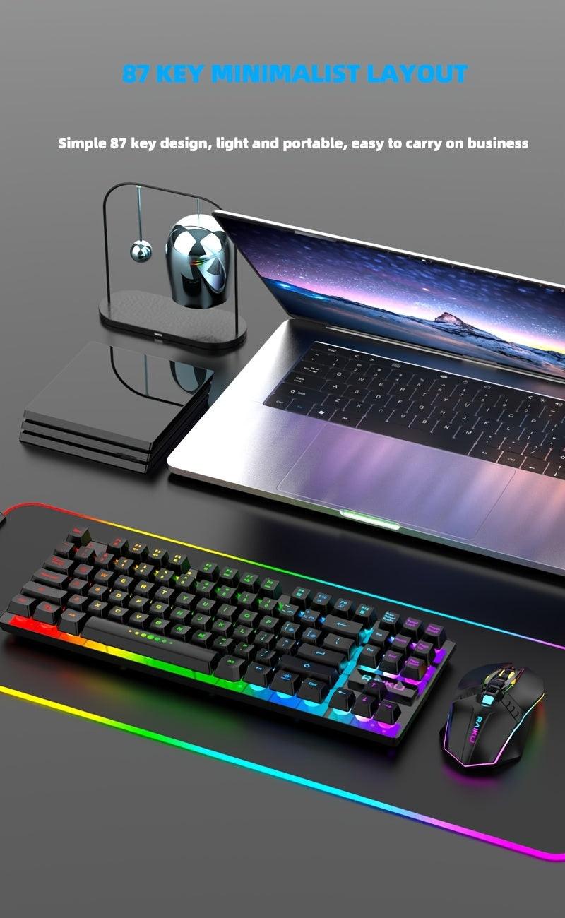 Unleash Wireless Freedom: 10m 2.4G Stable Connection for Ultimate Flexibility.Double The Power: 2000mAh Keyboard & 500mAh Mouse with Fast Type-C Charging.Dynamic RGB Immersion: Breathing Modes & Stunning Rainbow Effects.Compa - Buy online at  Vibe In Cart.
