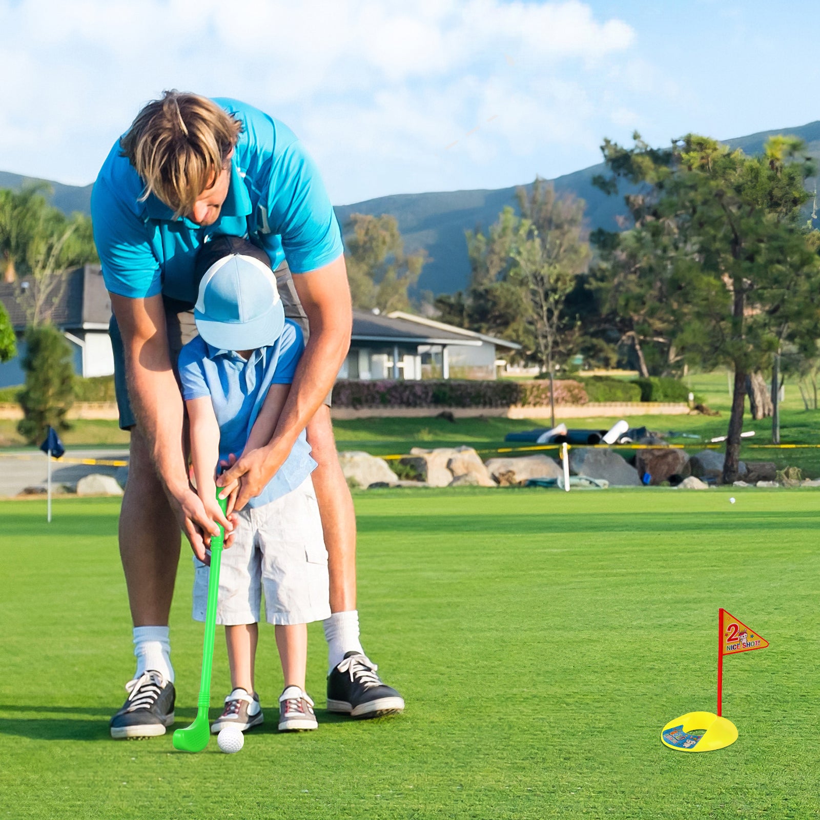 Educational Kids Golf Toy Set with Clubs for 2-4 Year Olds