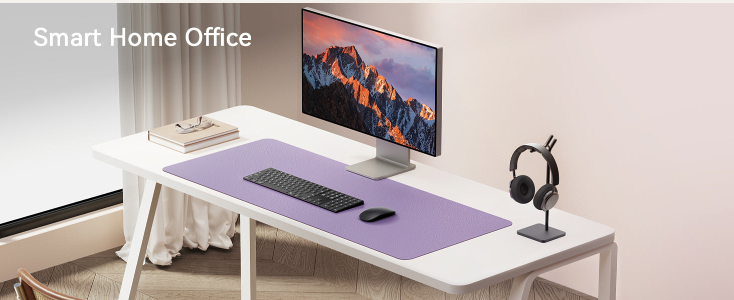 Large Non-Slip PU Leather Office Desk Mat for Mouse and Laptop Pad