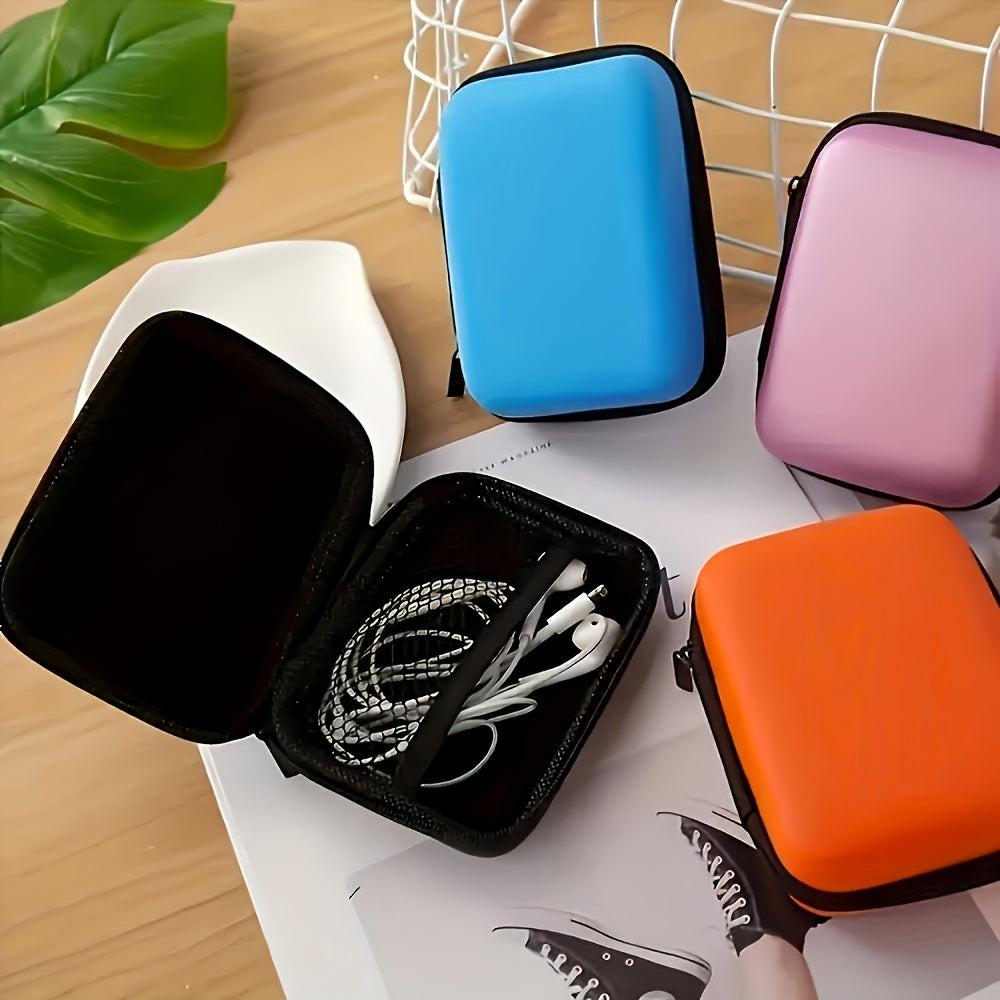 1pc Multifunctional Faux Leather Tech Accessory Organizer with Mesh Pocket, Portable Durable Travel Case for Multiple Devices Charging Cables and Earphones, Coin and Jewelry Box - No Battery - Buy online at  Vibe In Cart.