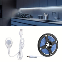 16.4 Feet LED Motion Sensor Light Strip - USB Powered, Self-Adhesive, Floating Bed Light Strip, Flexible White Light Suitable for Bed Edges, Mirrors, Cabinets, And Stairs. - Buy online at  Vibe In Cart.