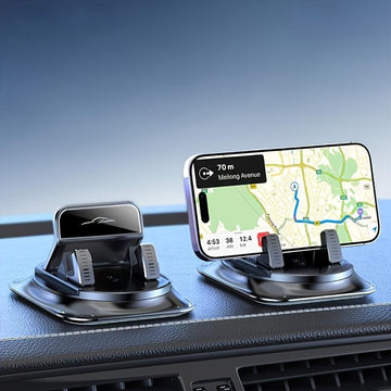 360° Rotatable Car Phone Holder, ABS Material with Silicone Non-Slip Pad, Suitable for Dashboard, Ideal for Cars, Office and Home Use - Buy online at  Vibe In Cart.
