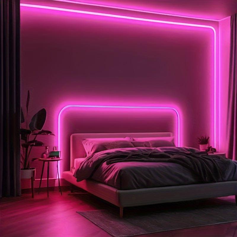 [USB TV lighting strip] Purple LED Strip 1pc USB-Powered 60 Lights | Non-Waterproof | TV Background & Indoor Decoration | Cuttable for Projects - Buy online at  Vibe In Cart.