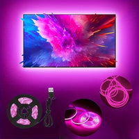 [USB TV lighting strip] Purple LED Strip 1pc USB-Powered 60 Lights | Non-Waterproof | TV Background & Indoor Decoration | Cuttable for Projects - Buy online at  Vibe In Cart.