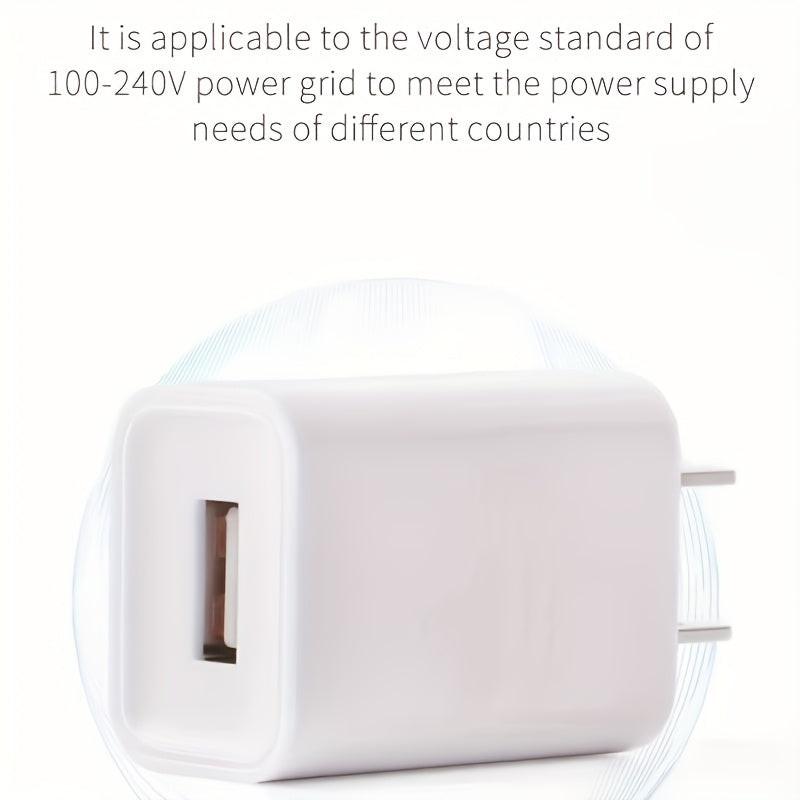 1-Pack USB Wall Charger Block 5V1A | Portable Travel Power Adapter Plug for iPhone/iPad/Samsung/HTC/LG/Nokia, Lightweight, Travel-Friendly, Operates on 110V/220V - Buy online at  Vibe In Cart.