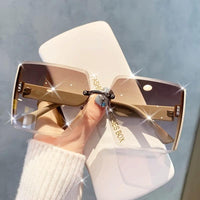 INWEG Trendy Oversized Glasses, Shades for Women, Large Frame Glasses with UV400 Protection for Driving, Beach Activities, And Everyday Fashion, Retro Square Glasses for Women, Trendy Large Frame Glasses - Buy online at  Vibe In Cart.