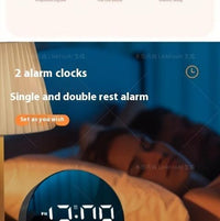 New student creative alarm clock fashion simple office electronic clock LED LCD clock home bedside clock temperature clock plastic clock - Buy online at  Vibe In Cart.