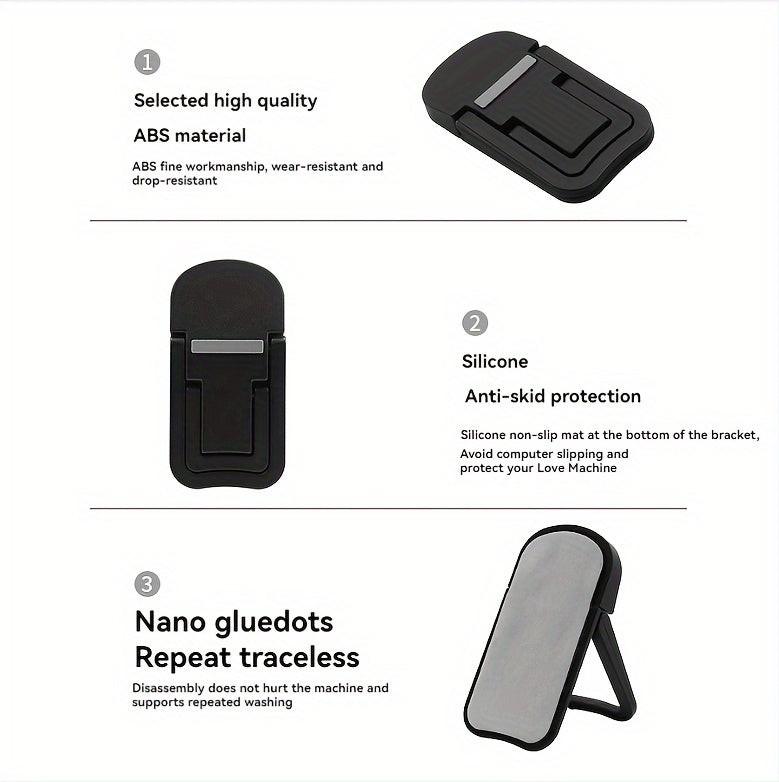 Adjustable Laptop Stand with Heat Sink Cooling System & Base - Portable Height Desk Elevator, Invisible Storage Compatible for Office, Bedside, Travel - Space-Saving Computer Stand for warming issues & Posture - Buy online at  Vibe In Cart.