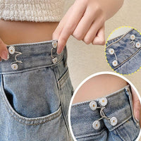 [Adjustable Buckle Belt] Light Blue Denim Adjustable No-Hole Waist Buckle Belt | Floral Decorative Removable Jean Fixer for Women, Casual Street Style, Perfect for Weekend or Daily Wear, Jean Belt Replacement - Buy online at  Vibe In Cart.