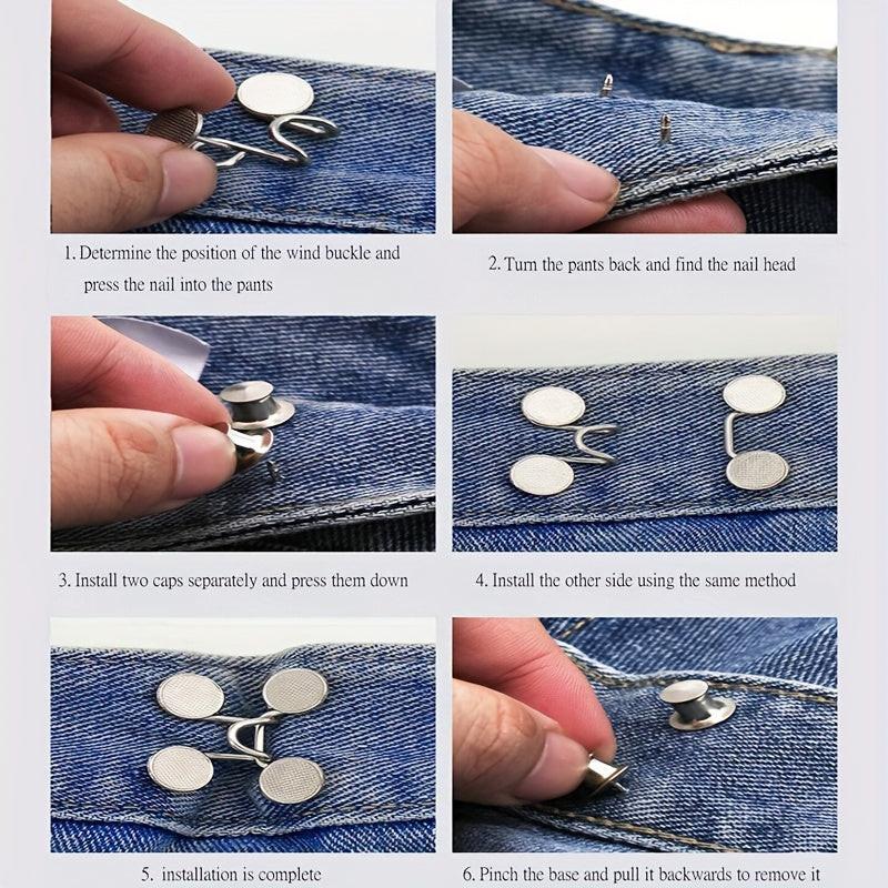 [Adjustable Buckle Belt] Light Blue Denim Adjustable No-Hole Waist Buckle Belt | Floral Decorative Removable Jean Fixer for Women, Casual Street Style, Perfect for Weekend or Daily Wear, Jean Belt Replacement - Buy online at  Vibe In Cart.