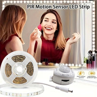 1 Roll LED Light Strip Motion Sensor Light, DC5V Warm White Light Body Sensor Light, 3.28ft To 16.4ft Flexible Light Strip, Suitable For Stairs, Corridors, Mirrors, Cabinets, Bedrooms And So On - Buy online at  Vibe In Cart.