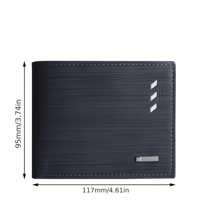 Men's Casual PU Leather Wallet With Card Slots, Zipper Coin Purse, Money Clip Christmas Gift - Buy online at  Vibe In Cart.