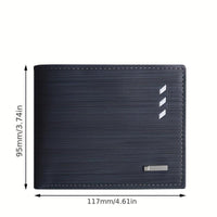 Men's Casual PU Leather Wallet With Card Slots, Zipper Coin Purse, Money Clip Christmas Gift - Buy online at  Vibe In Cart.