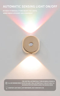 1pc Motion Sensor Light with USB Charging, Two-Way Switch, Adjustable Brightness & Color, Battery-Powered (), Freestanding Wall-Mounted Design for Entryway - Buy online at  Vibe In Cart.