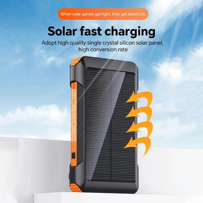 4000mAh Large Capacity Power Bank, Multi-functional Mobile Phone Charger, Can Carry Multiple Charging Cables To Charge Multiple Devices At The Same Time, Equipped With Solar Charging, USB Charging And Hand-crank Charging, Can - Buy online at  Vibe In Cart.