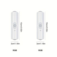 [USB Rechargeable LED] 1pc/2pcs/4pcs Motion Sensor Night Light, Magnetic Wall Light, Detachable Wall-Mounted Lighting with Lens, Up and Down Illumination, USB Rechargeable LED Light, Wireless Stair Light, Indoor Wooden Wall L - Buy online at  Vibe In Cart.