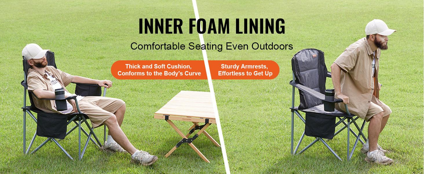 SucceBuy Outdoor Camping Chair 350lbs High Load Ultralight Folding Chair Portable Beach Hiking Picnic Travel Seat Fishing Tool - Buy online at  Vibe In Cart.