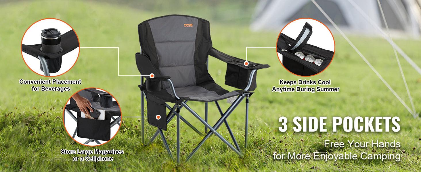 SucceBuy Outdoor Camping Chair 350lbs High Load Ultralight Folding Chair Portable Beach Hiking Picnic Travel Seat Fishing Tool - Buy online at  Vibe In Cart.