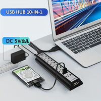 10-Port USB Hub Compatible for PS5/PS4/Xbox/PC/Mac - USB- External USB Adapter with 10 Individual Ports, USB- (No External Power Required), Fast Charging & Data Transfer, Compatible with USB Devices (Laptops, Keyboards, Mice) - Buy online at  Vibe In Cart.