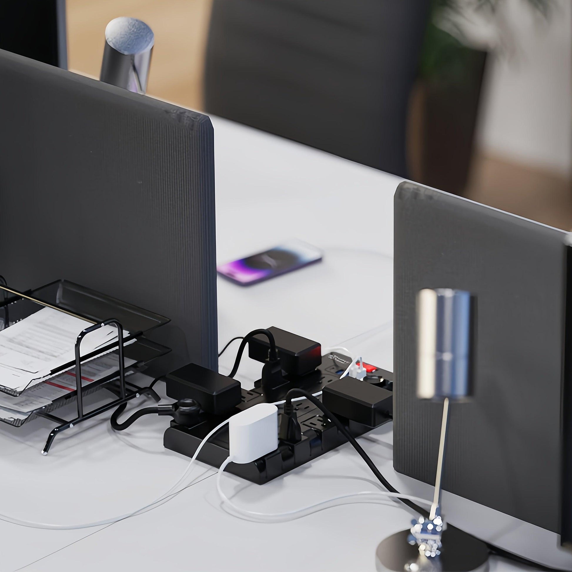 28-in-1 Surge Protector Power Strip with 22 Spacious AC Outlets(1875W/15A), 5/4 USB-A, 1/2 Type-C Ports, Control Switch, Overload Protection, Flat Plug Wall Mount, Space-Saving Extension Cord, Desk USB Charging Station for Ho - Buy online at  Vibe In Cart.