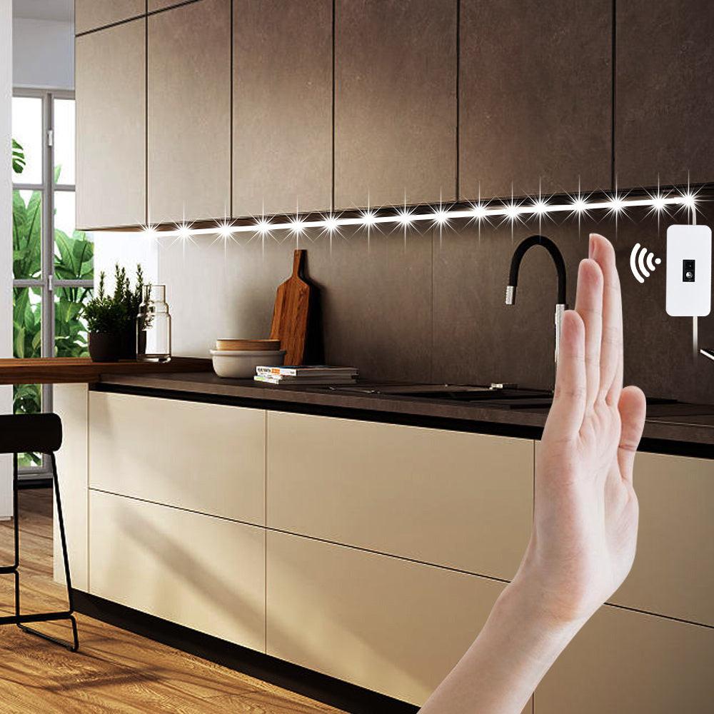 [USB-Powered LED Strip] LED Kitchen Backlight Strip with Motion Sensor | USB-Powered, Easy Waving ON/OFF Control, Double-Sided Tape Included, Ideal for TV and Appliance Lighting, Modern LED Strip, Durable Plastic Shade, Kitch - Buy online at  Vibe In Cart.