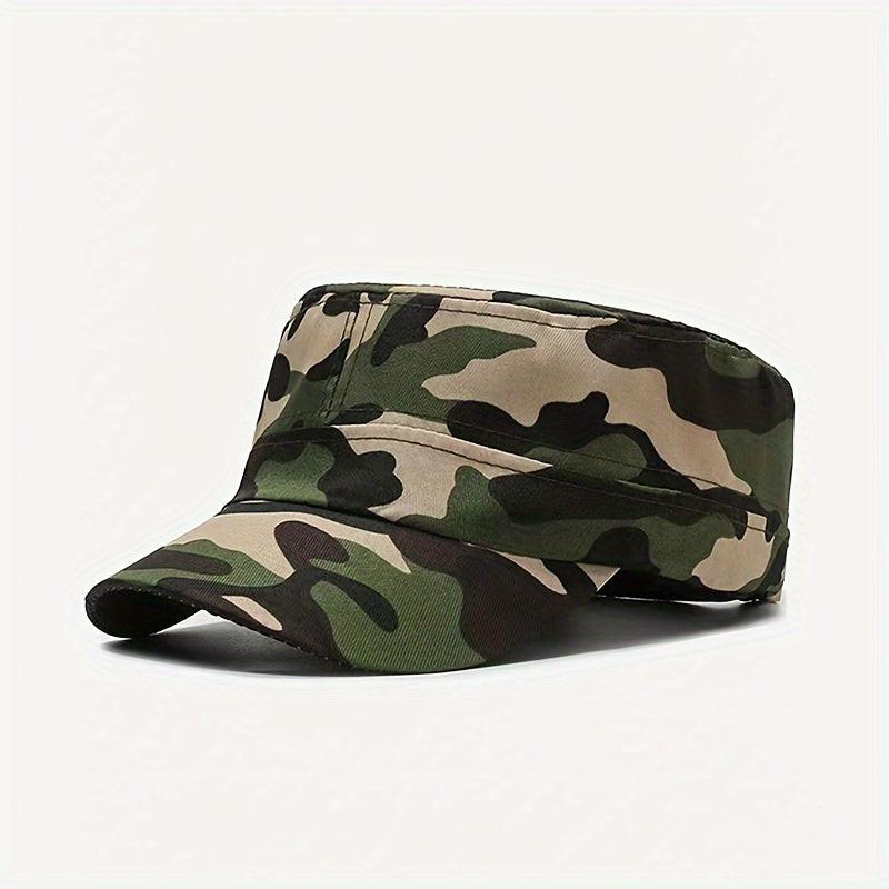 [Lightweight Hat] Lightweight Camouflage Baseball Cap - Sun Protection Flat Top Hat, 100% Polyester, Machine Washable, Ideal for Outdoor Sports & Tactical Use - Buy online at  Vibe In Cart.