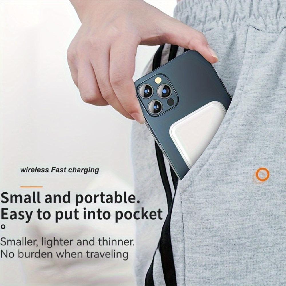 Ultra-Thin Magnetic Power Bank, 12900mAh Wireless Portable Charger, Wired 20W Fast Charging Battery Pack, Compatible with Magsafe, for iPhone 17/16/15/14/13/12 Series for SamSung for Android, Comes with USB C Charging Cable - Buy online at  Vibe In Cart.