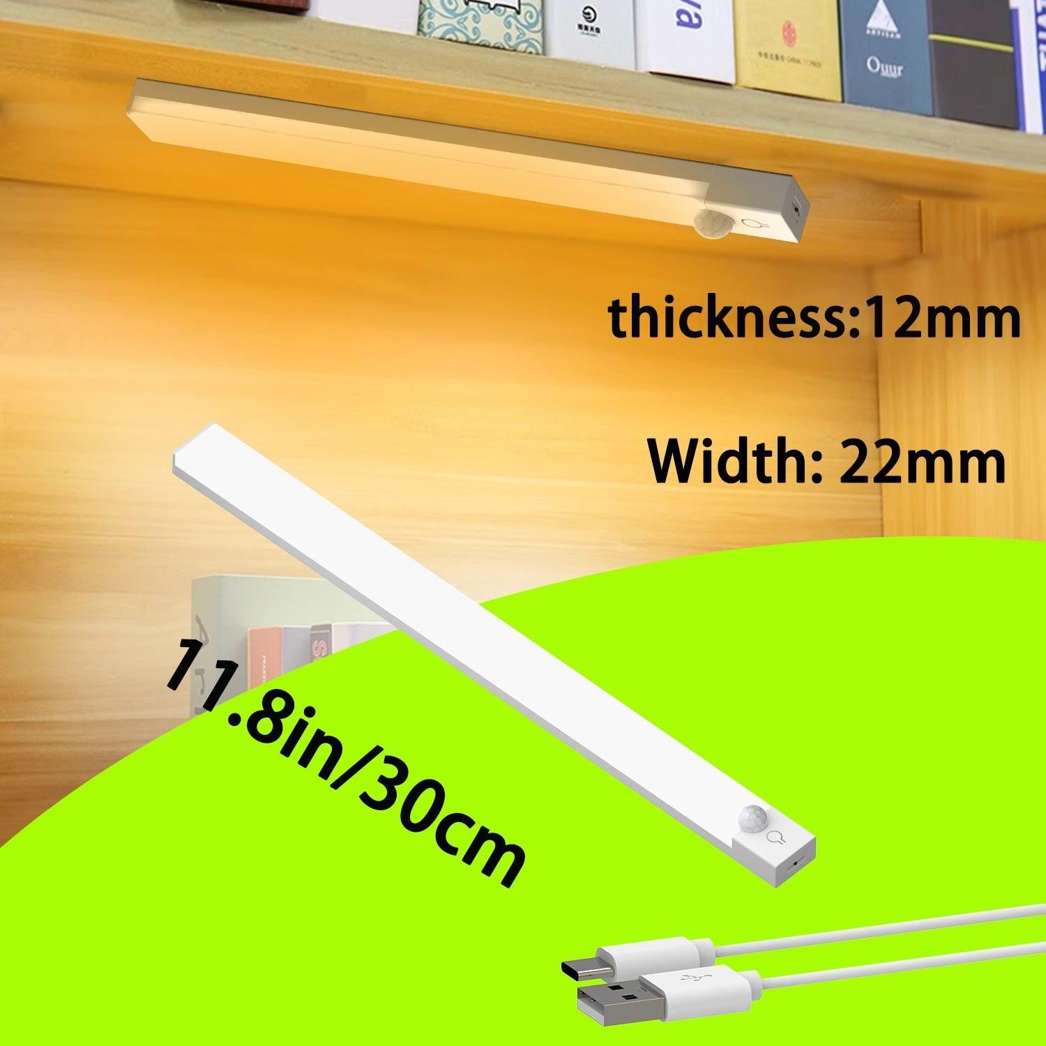 LED Motion-Activated Light with Three Temperature Settings, Infinitely Adjustable Brightness, Rechargeable Via USB, 360° Panoramic Detection, Ideal for Wardrobes, Bedrooms, Staircases, And Music Rooms As a Night Light. - Buy online at  Vibe In Cart.