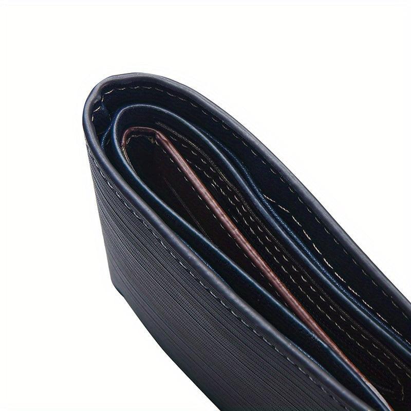 Men's Casual PU Leather Wallet With Card Slots, Zipper Coin Purse, Money Clip Christmas Gift - Buy online at  Vibe In Cart.