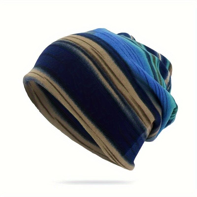 Outdoor Pullover Hat Winter Casual Beanies Hat Stripe Print Skull Cap For Men Women Hip Hop Caps Skating Ski Caps Christmas Gift - Buy online at  Vibe In Cart.