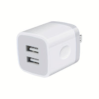 [Fast Charging Plug Box] 1pc USB Wall Charger, Charger Adapter, 2.1A/10W Dual Port Fast Charging Plug Box, Suitable for iPhone 15 14 13 12 11 Pro Max 10 SE X 8 7 Plus Samsung Power Block Fast Charging Box - Buy online at  Vibe In Cart.
