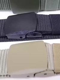 Allergy-Friendly Belts for Men & Women - Versatile Sports & Casual Wear Belts with Metal Buckles, Olive Green, Navy Blue, Black, and More Colors Available, Outdoor Cloth Belts | Adjustable Buckle Belt | Durable Material, Belt - Buy online at  Vibe In Cart.