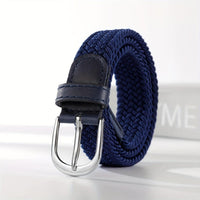 Children's Black Elastic Woven Belt Metal Buckle Belt - Buy online at  Vibe In Cart.