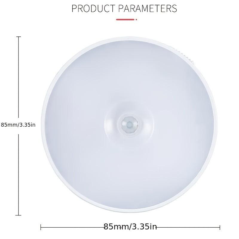8 LED Rechargeable Motion Sensor Light Indoor, Adhesive Motion Sensor Night Light, White/Warm White, Suitable for Closets Cabinets Kitchens Hallways Stairs, Home Emergency Light, 1pc - Buy online at  Vibe In Cart.
