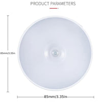 8 LED Rechargeable Motion Sensor Light Indoor, Adhesive Motion Sensor Night Light, White/Warm White, Suitable for Closets Cabinets Kitchens Hallways Stairs, Home Emergency Light, 1pc - Buy online at  Vibe In Cart.