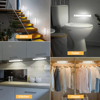 6 Motion Sensor Lights, Size 3.94 Inches/7.87 Inches/11.81 Inches, Intelligent Motion Sensor Cabinet Lights, LED Indoor Lighting with USB Rechargeable Magnetic Night Lights, Detachable Cabinet Lights, Suitable for Offices, Be - Buy online at  Vibe In Cart.