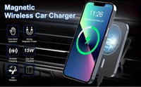 15W Magnetic Wireless Charging Stand, Suitable for iPhone 17/16/15/14/13/12 Series and 25/S24/S23/S22 - USB-C Interface, No Battery Required, Easy to Install, Fashionable Appearance | Essential USB-C Charging Station for Trav - Buy online at  Vibe In Cart.