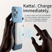 Ultra-Thin Magnetic Power Bank, 12900mAh Wireless Portable Charger, Wired 20W Fast Charging Battery Pack, Compatible with Magsafe, for iPhone 17/16/15/14/13/12 Series for SamSung for Android, Comes with USB C Charging Cable - Buy online at  Vibe In Cart.