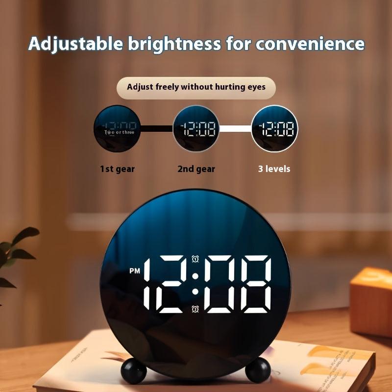 New student creative alarm clock fashion simple office electronic clock LED LCD clock home bedside clock temperature clock plastic clock - Buy online at  Vibe In Cart.
