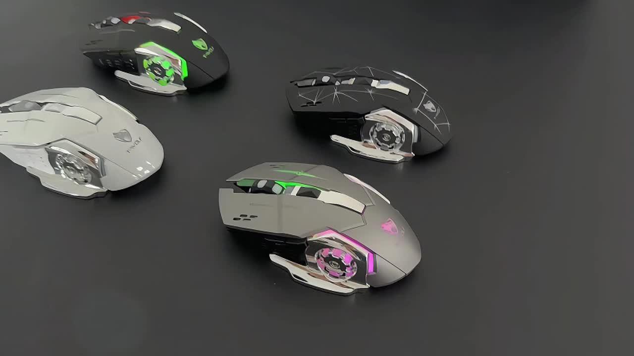 Rechargeable Dual-Mode Mouse- BT+ 2.4G Wireless Mouse, RGB Gaming Mouse, Silent Clicks, Long Battery Life, Ambidextrous Ergonomic Comfort- for Extended Work& Gaming- Computer& Gaming Accessories - Buy online at  Vibe In Cart.