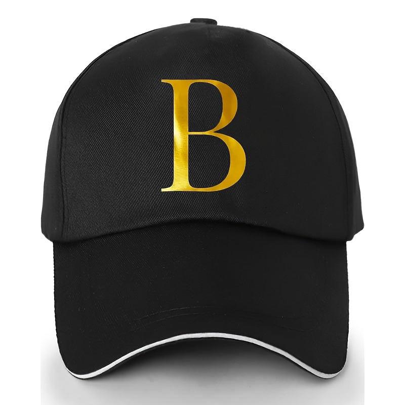 Adjustable Polyester Baseball Cap with Letter Embroidery