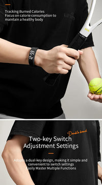 Unisex Digital Watch With Alarm, Pedometer, Timer, Luminous In White